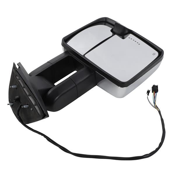 Pair for 07-13 Chevy Silverado Tow Mirrors Power Heated LED Signal