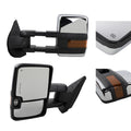 Pair for 07-13 Chevy Silverado Tow Mirrors Power Heated LED Signal